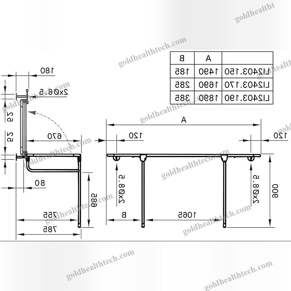 Wall-Mounted Shower Stretcher