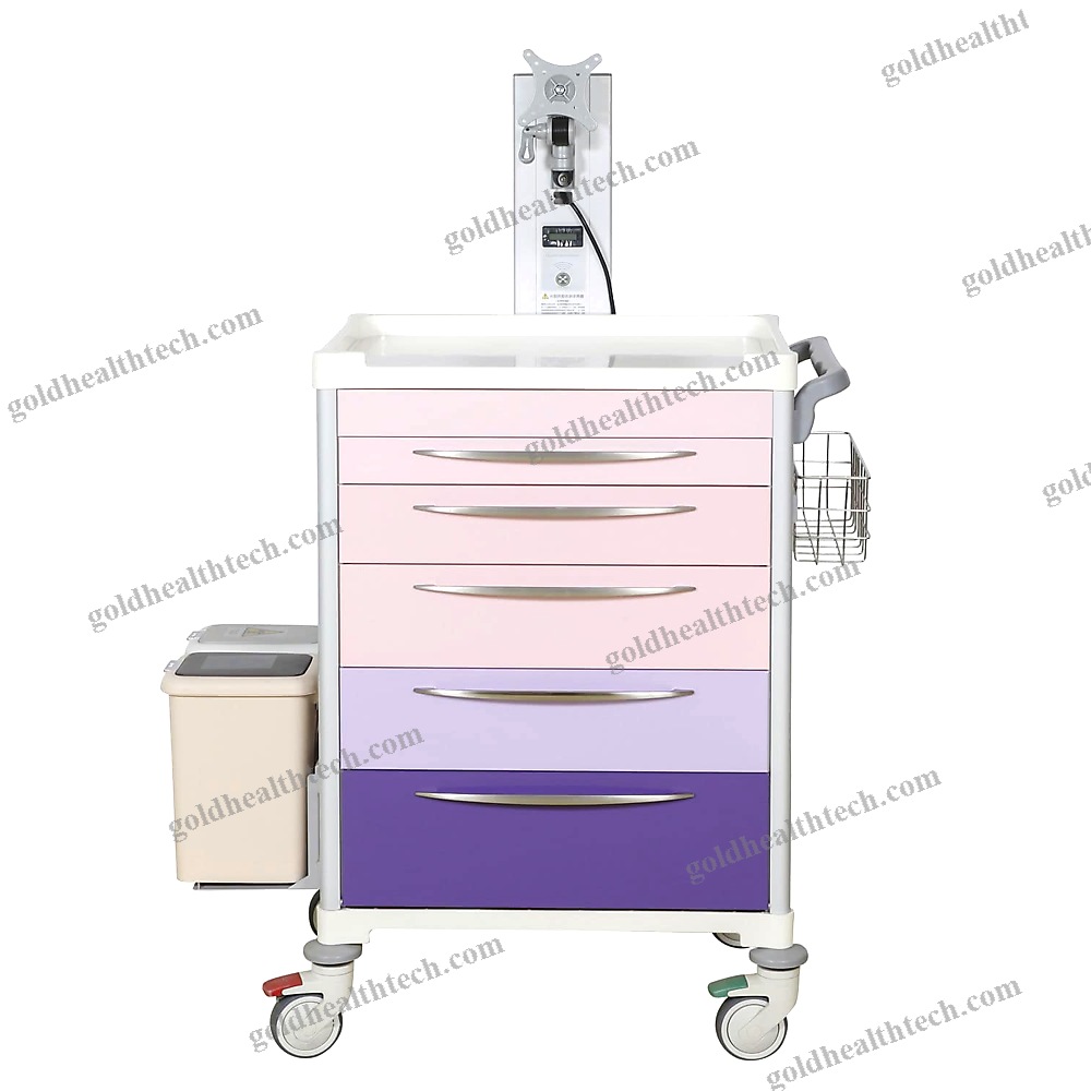 Medicine Distribution Computer Cart