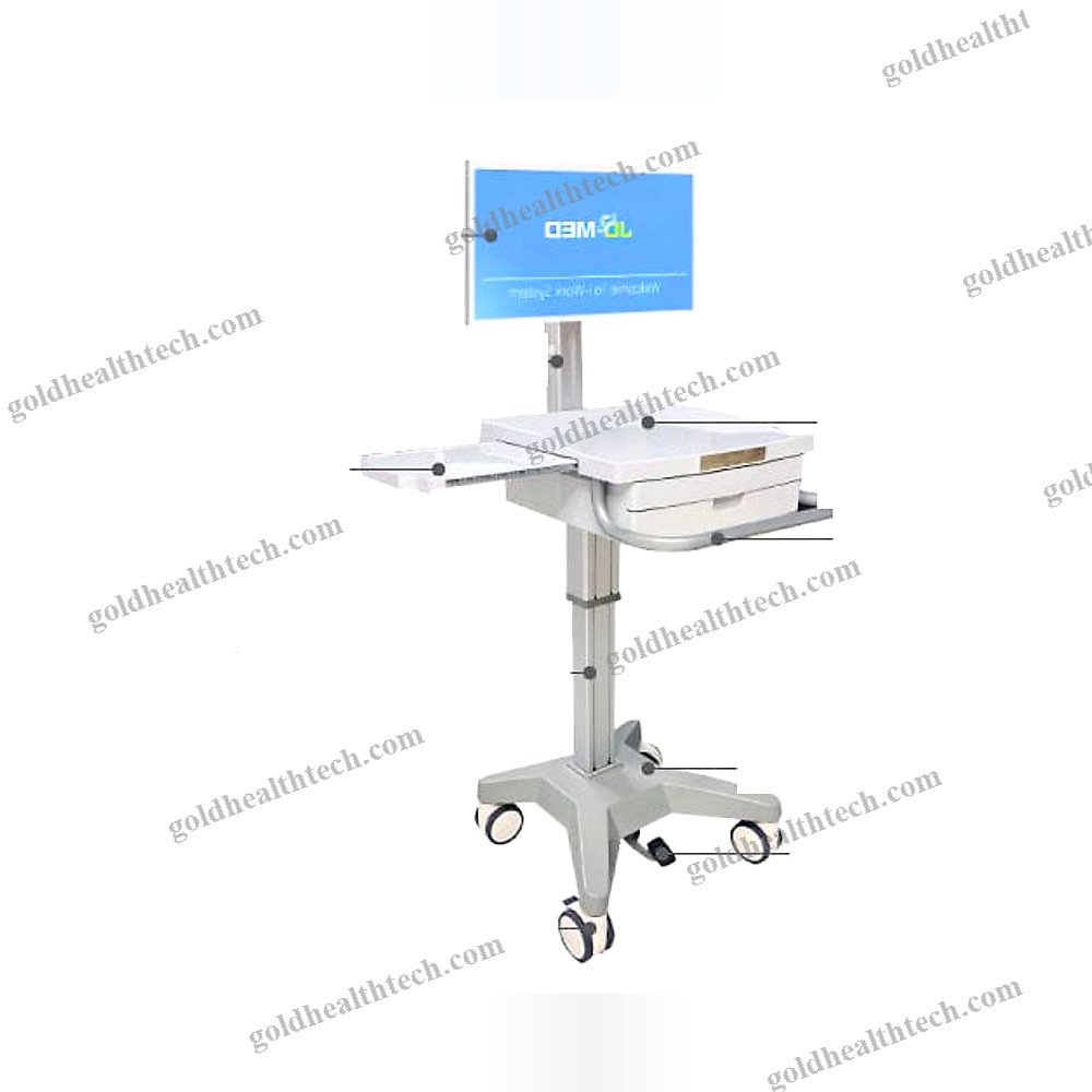 Medicine Distribution Computer Cart