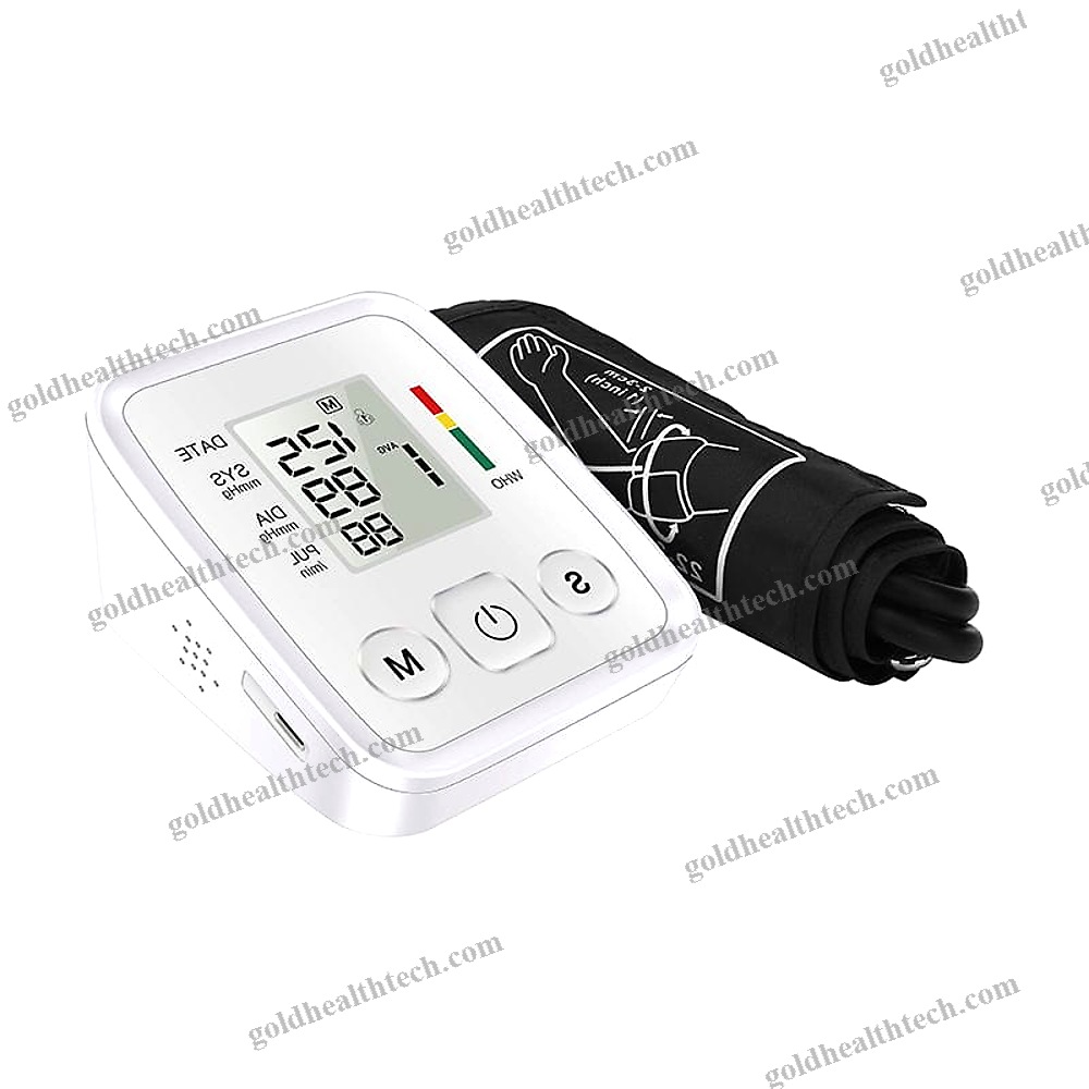 Cuff-Mounted Blood Pressure Monitor