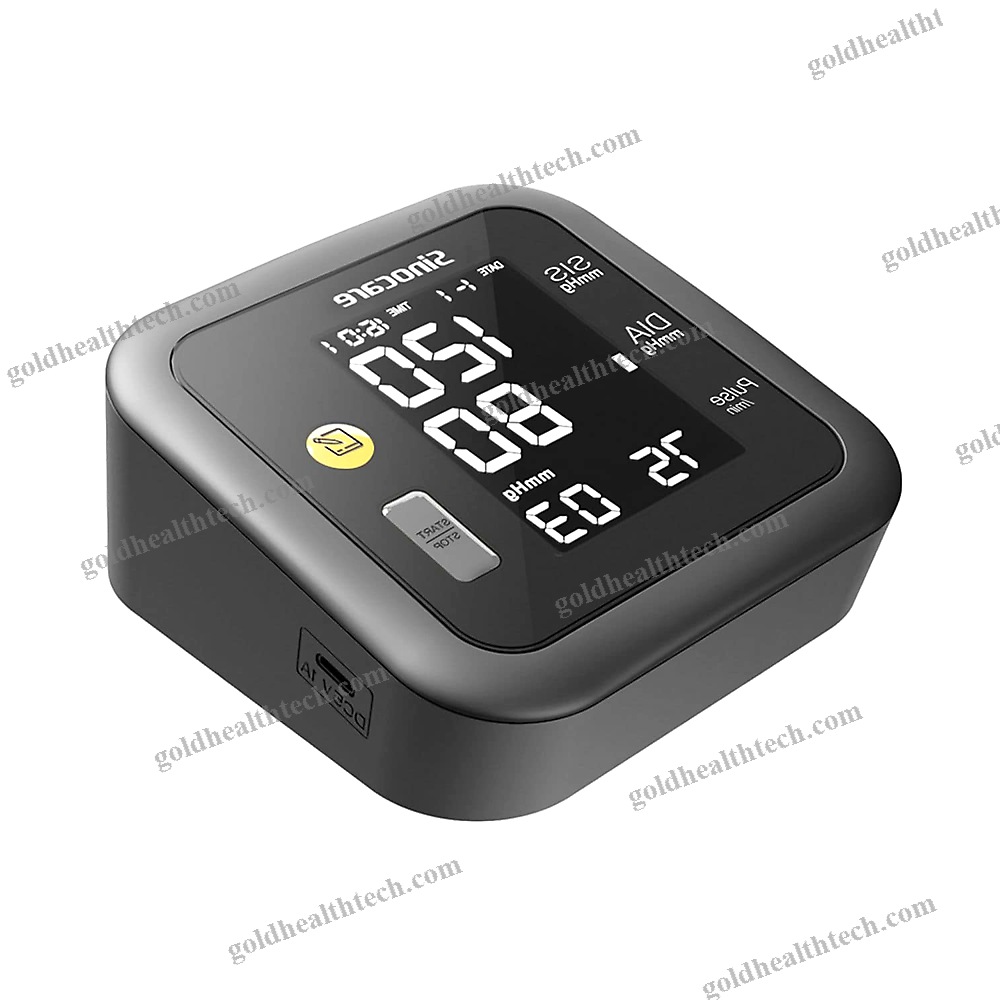 Cuff-Mounted Blood Pressure Monitor
