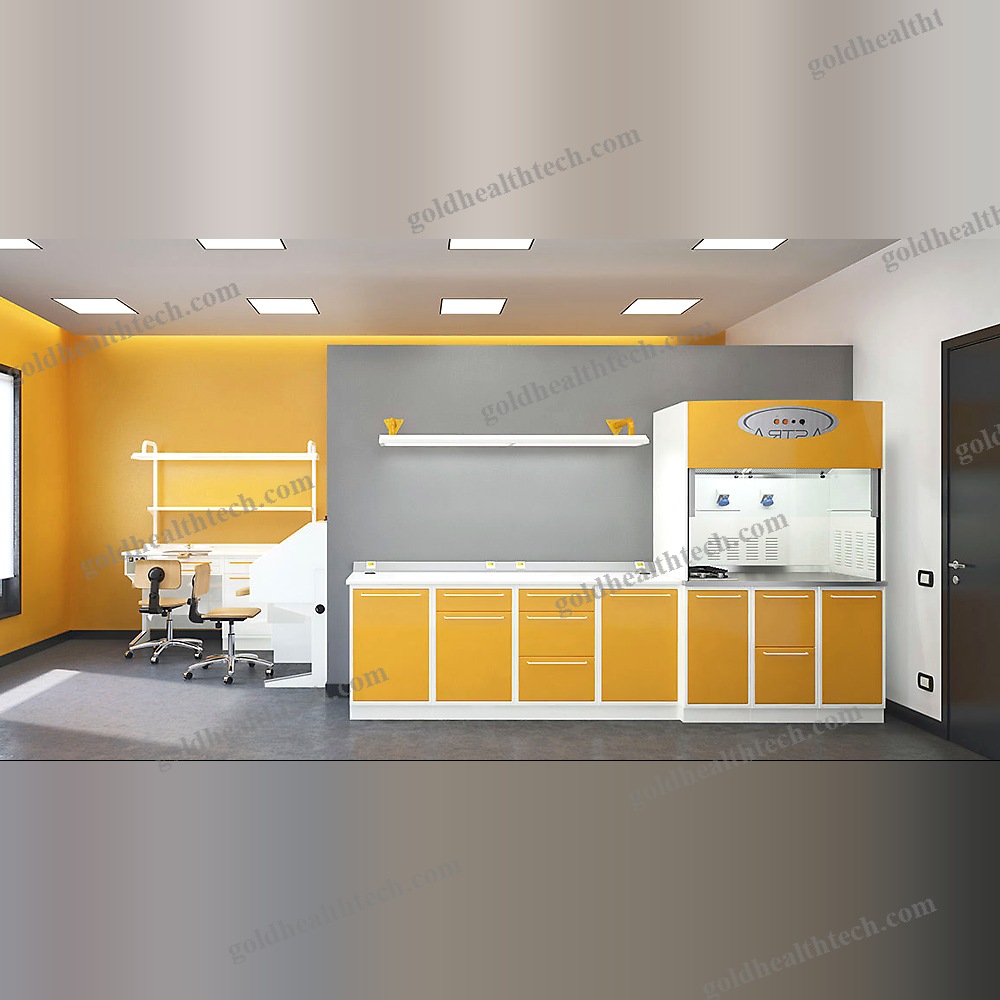 Dental Laboratory Workstation With Light