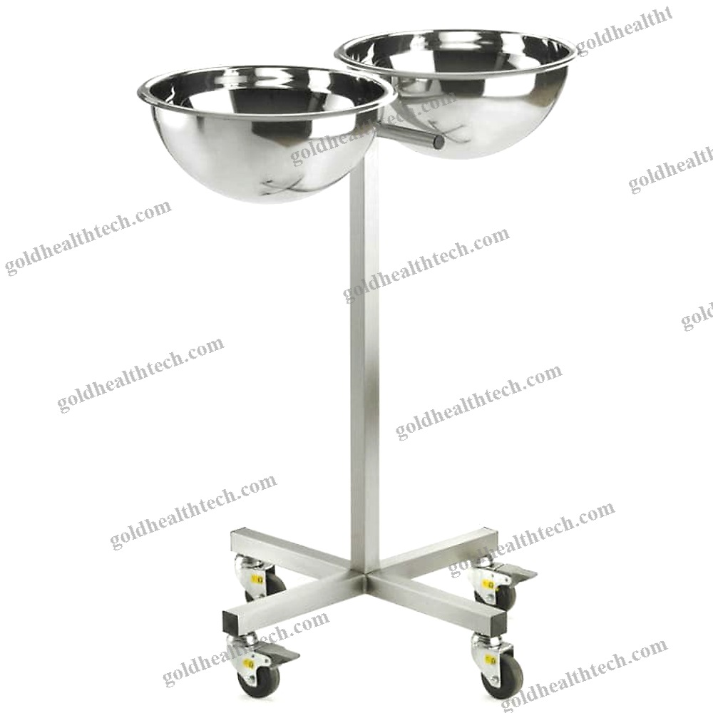 Double Bin Surgical Basin Stand