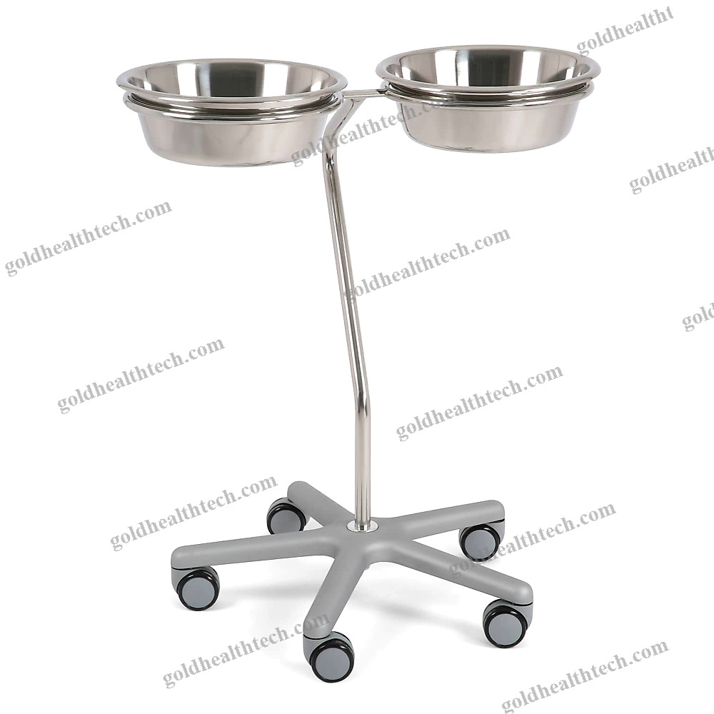 Double Bin Surgical Basin Stand