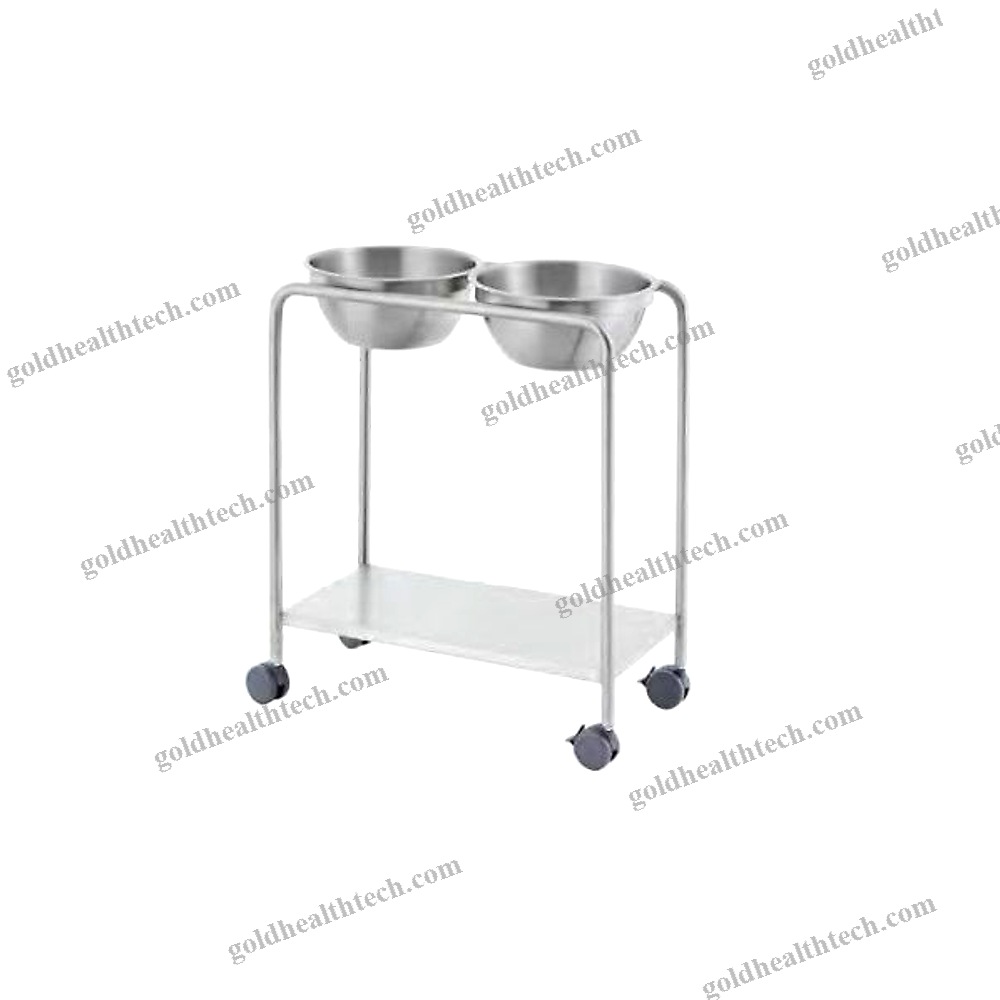 Double Bin Surgical Basin Stand