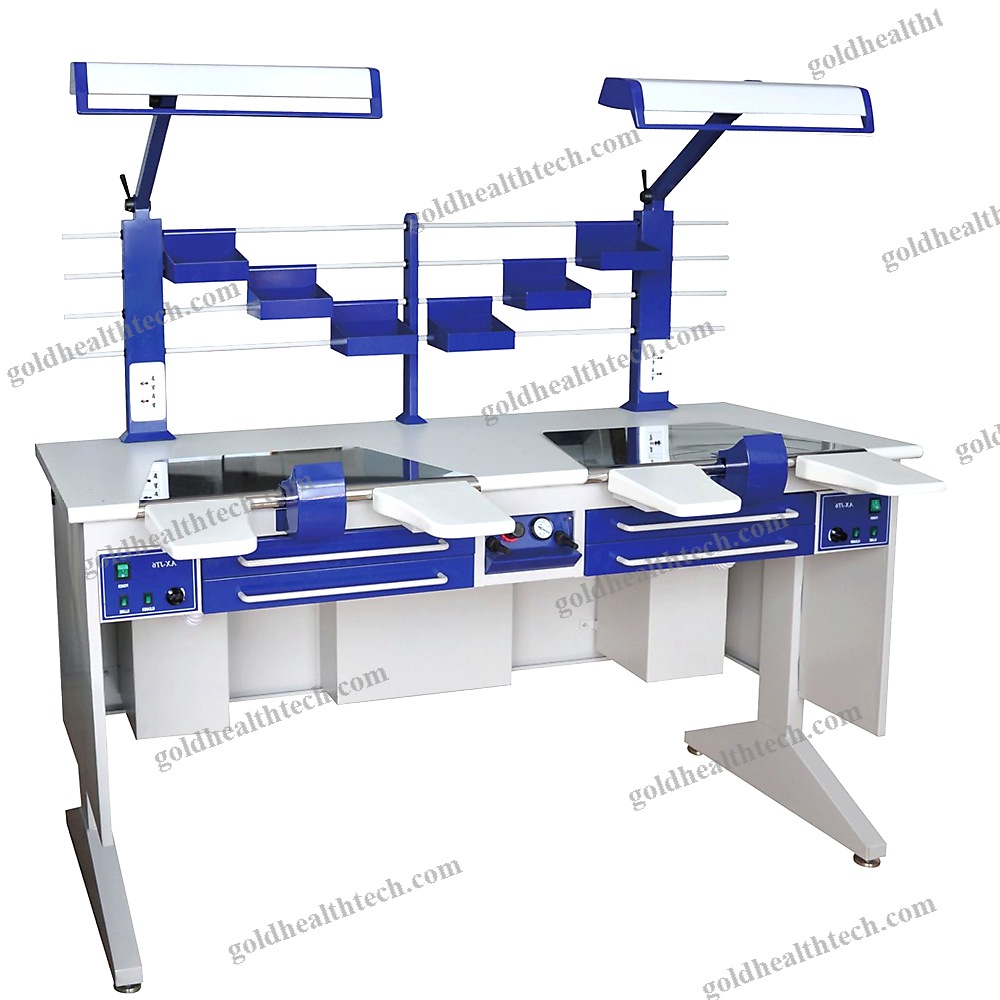 Double Dental Laboratory Workstation