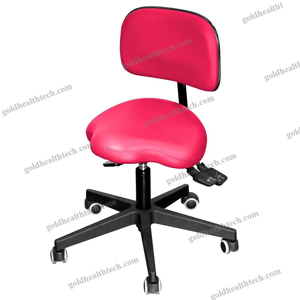 Height-Adjustable Doctor'S Chair