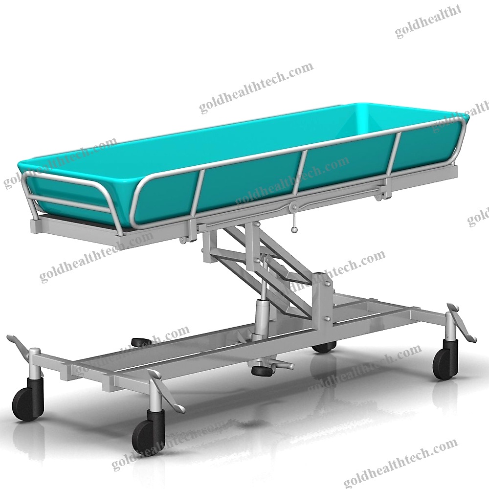 Height-Adjustable Shower Trolley