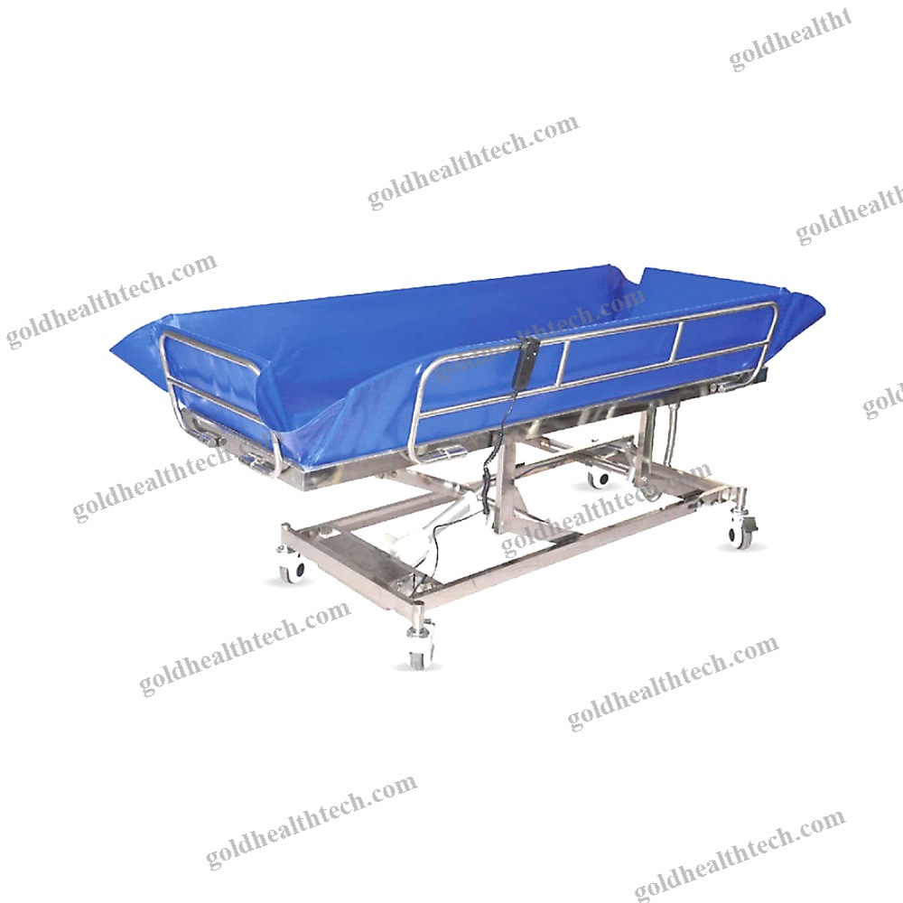 Height-Adjustable Shower Trolley