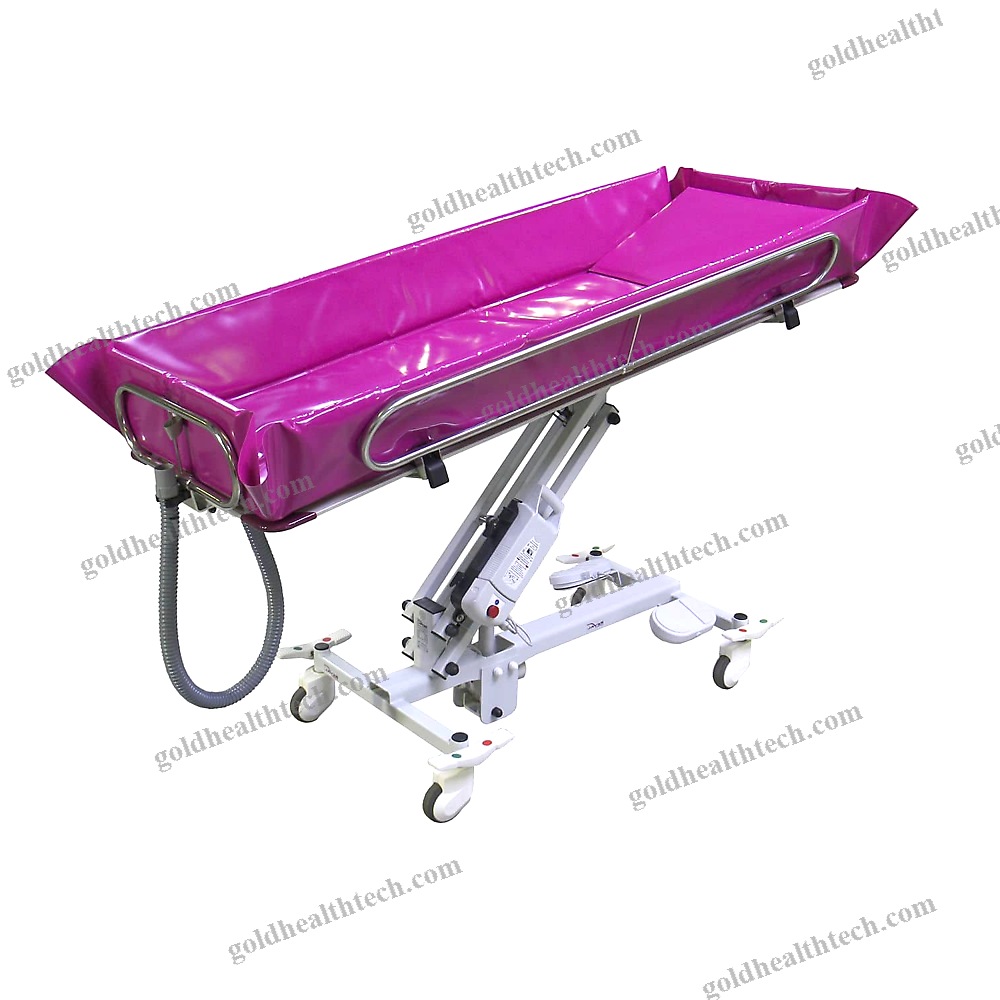 Height-Adjustable Shower Trolley