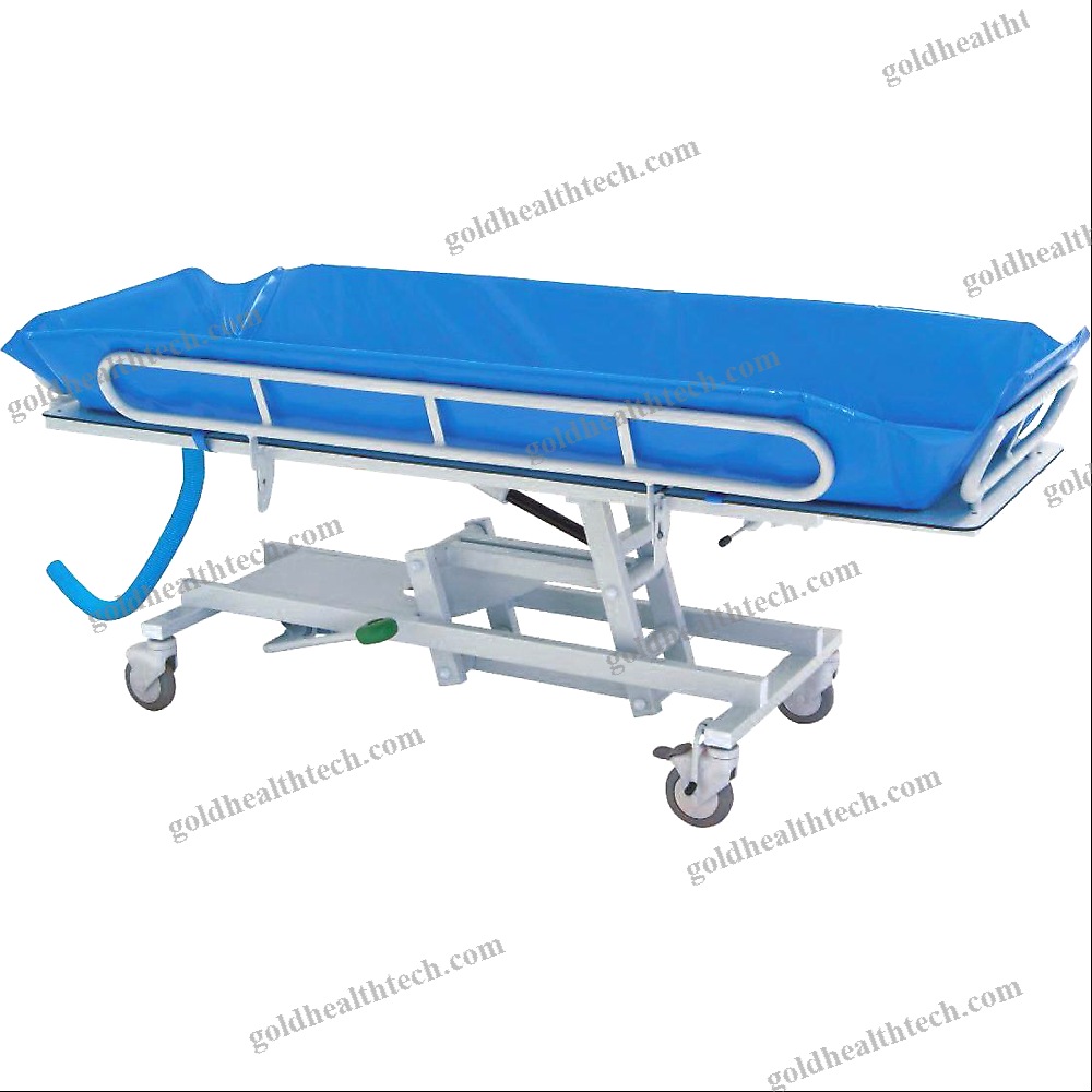 Height-Adjustable Shower Trolley