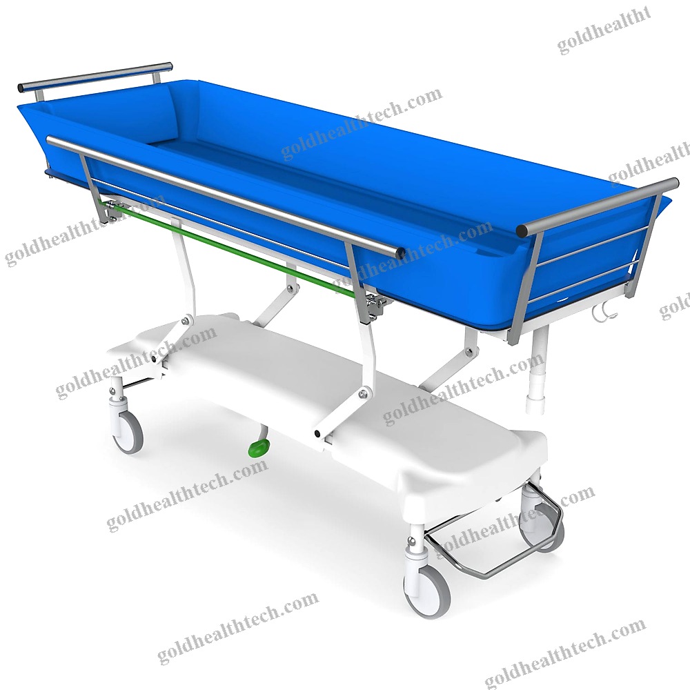 Height-Adjustable Shower Trolley