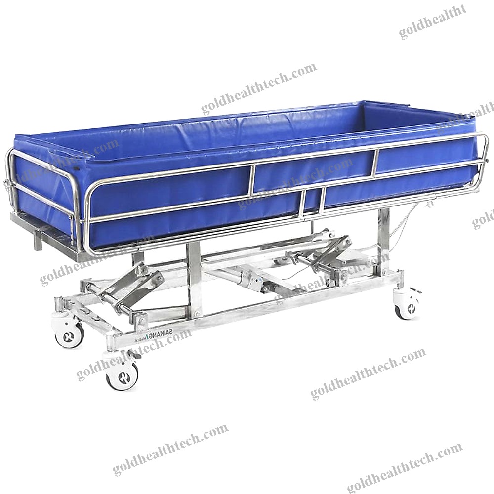 Height-Adjustable Shower Trolley
