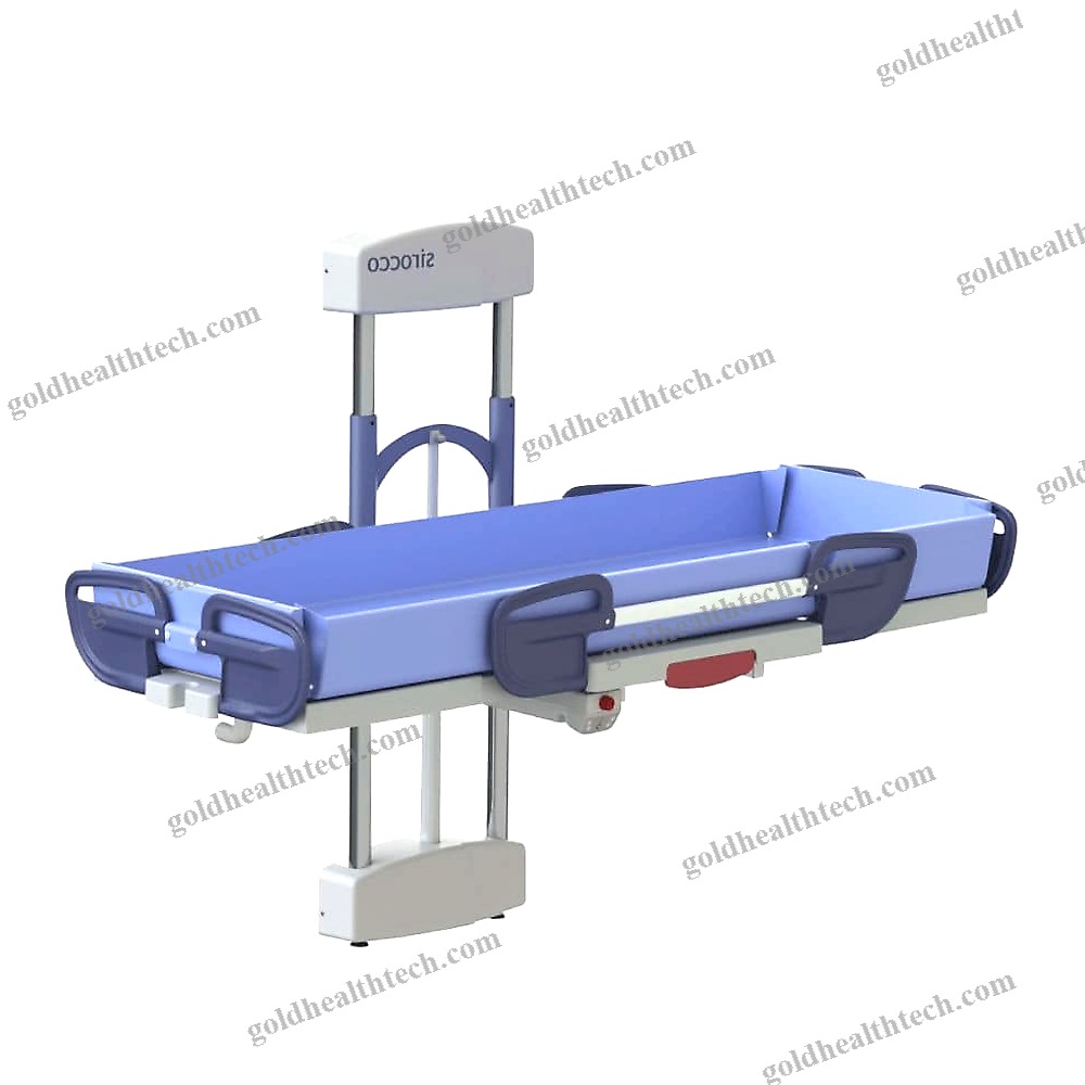 Height-Adjustable Shower Trolley