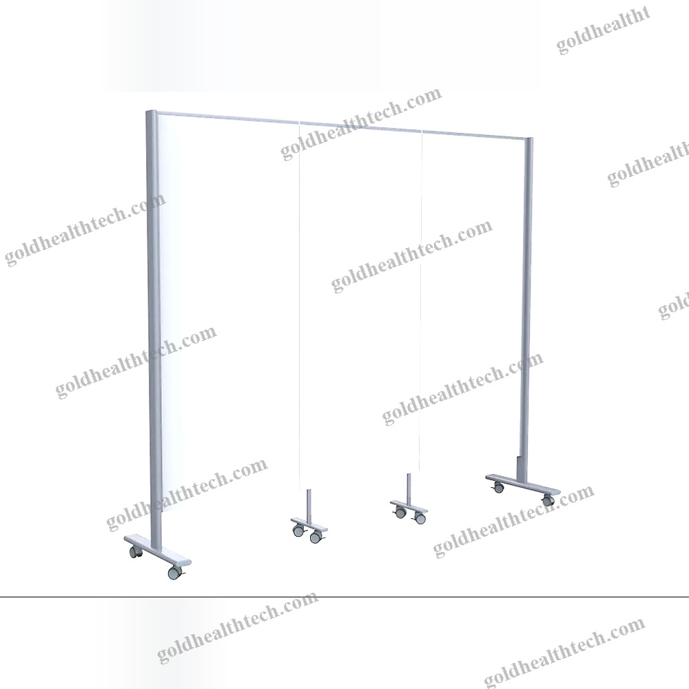 Hospital Screen On Casters 1