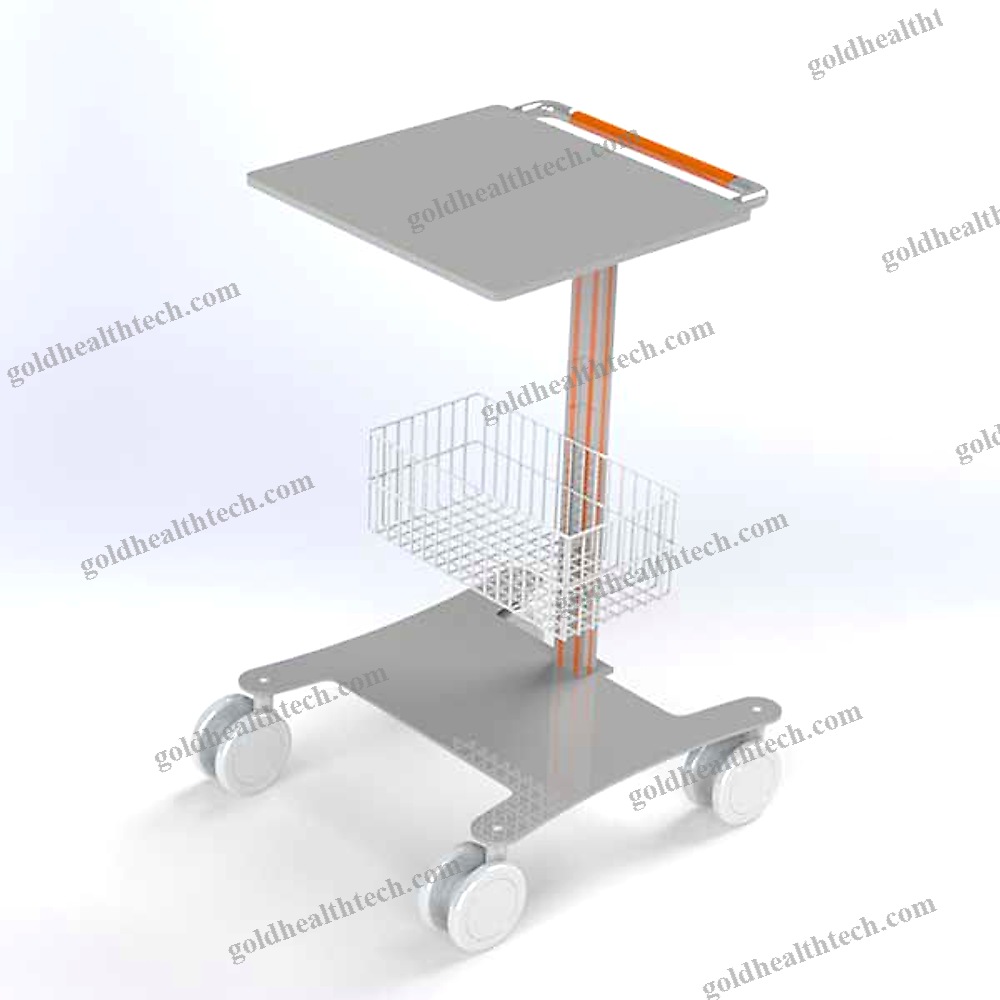 Monitor Support Pole On Casters