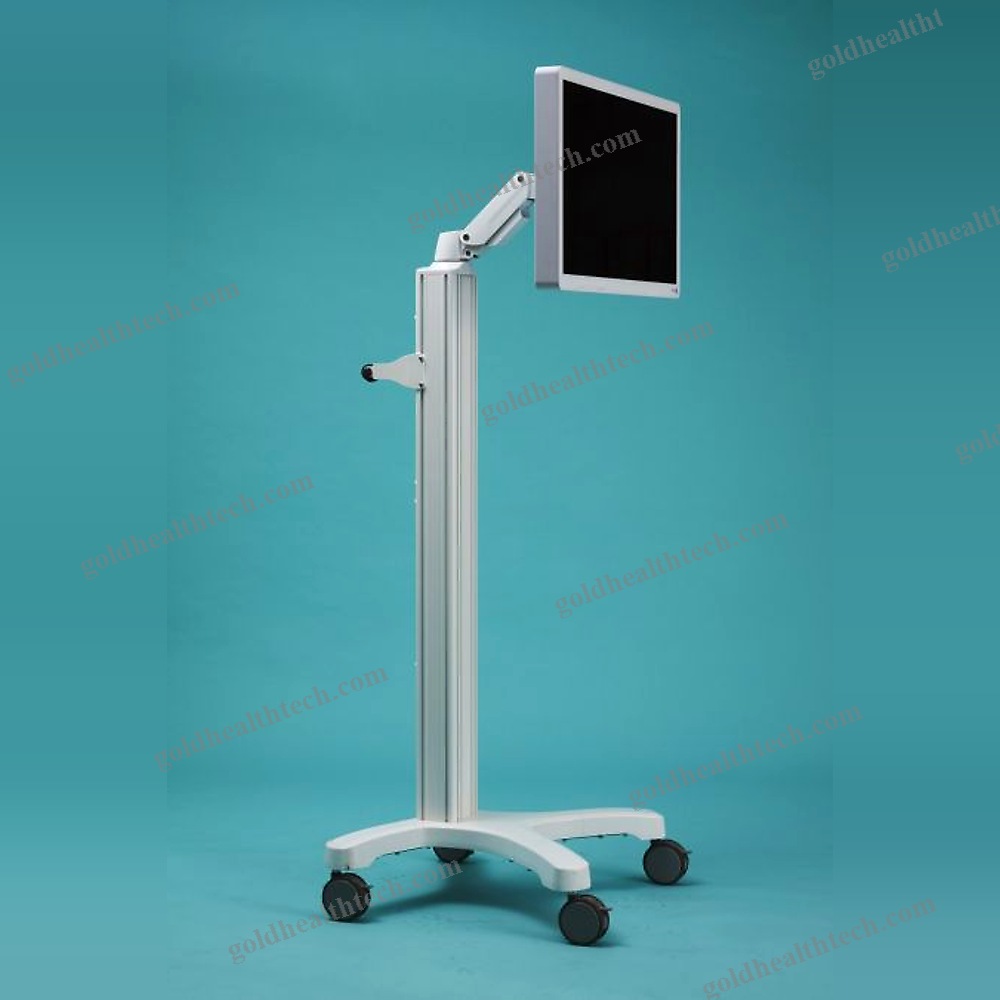 Monitor Support Pole On Casters