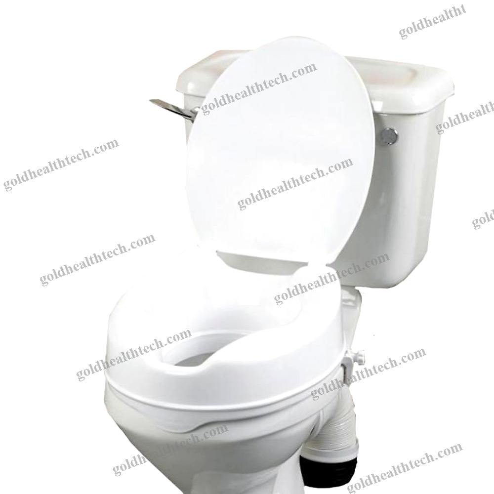 Raised Toilet Seat With Lid