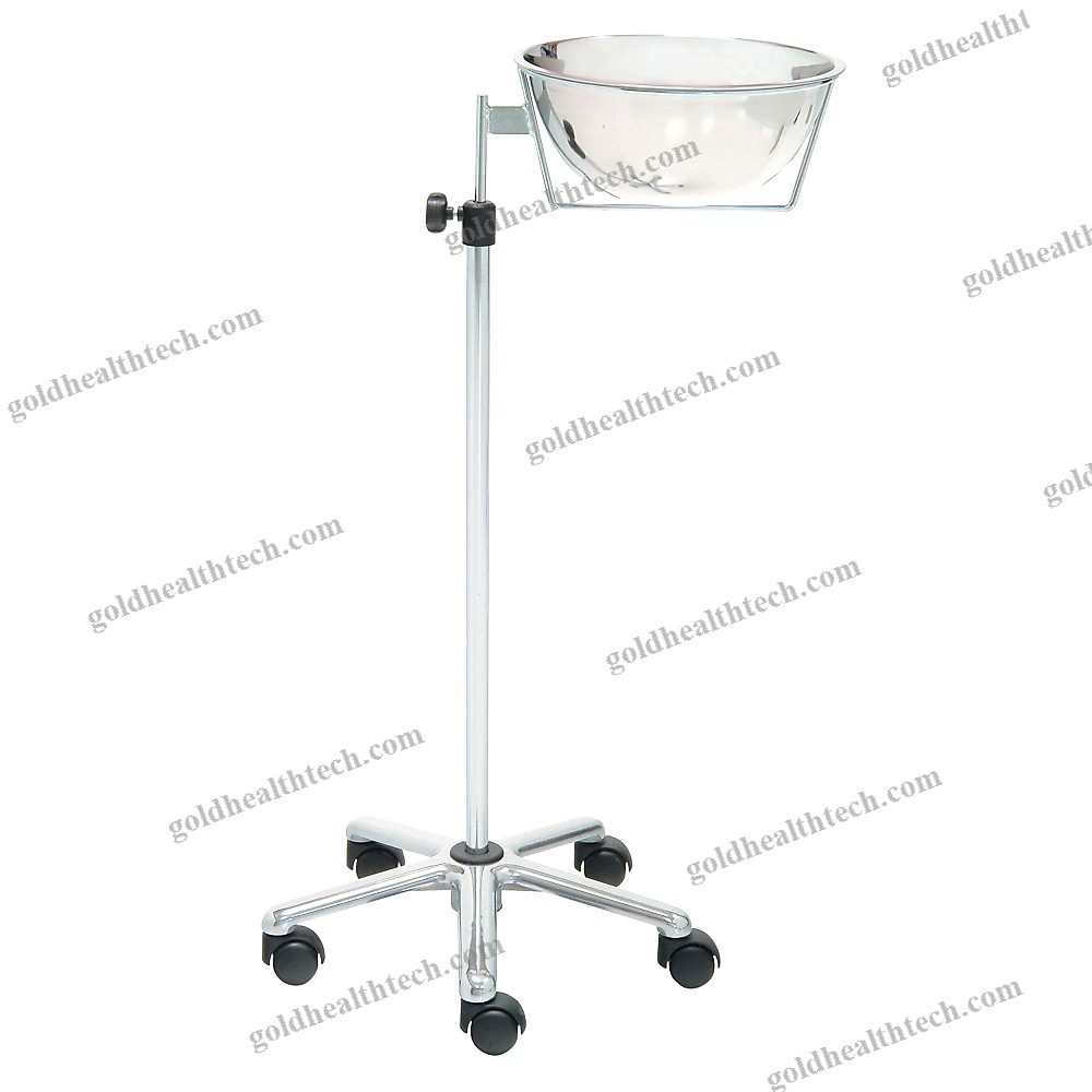 Trolley-Mounted Surgical Basin Stand