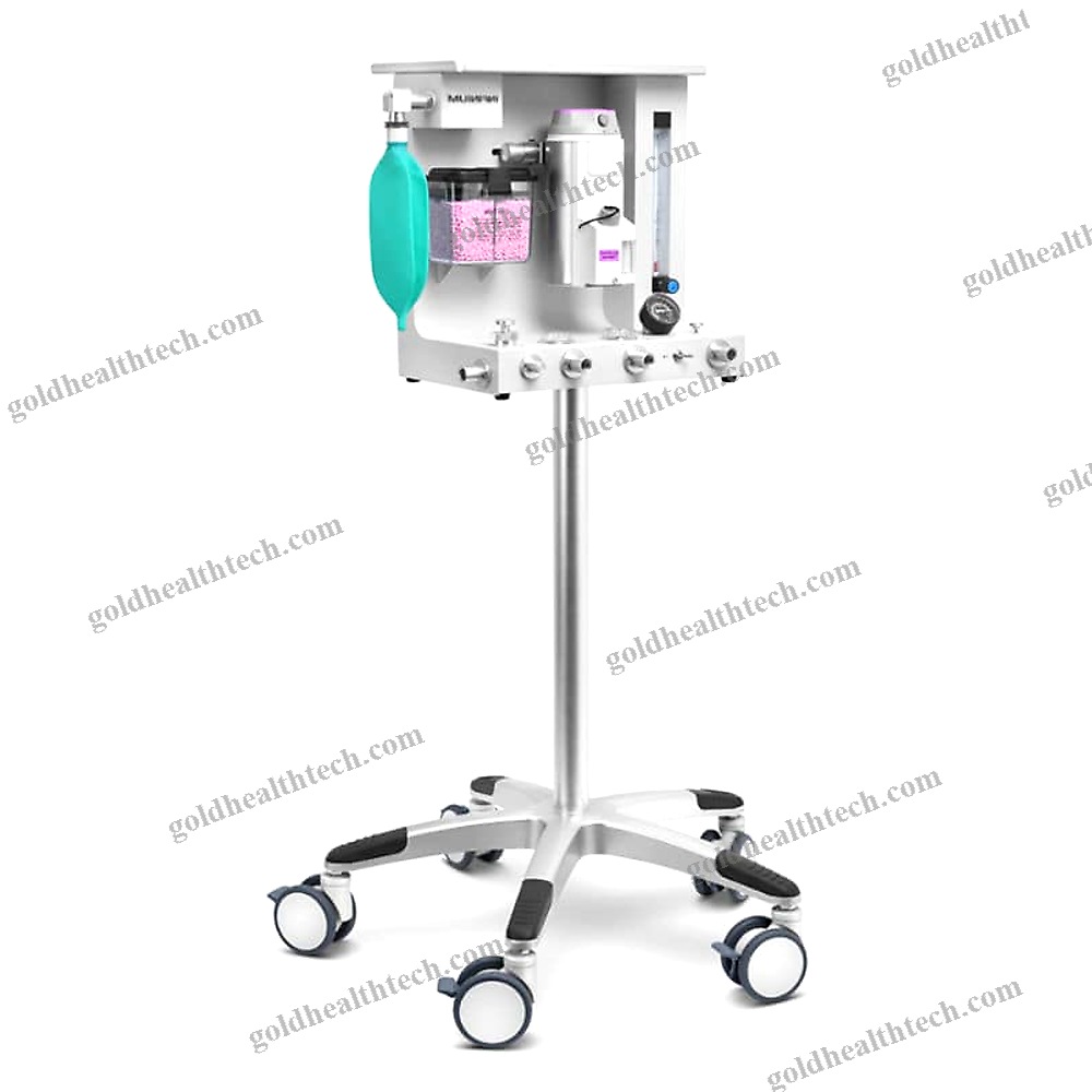 Trolley-Mounted Veterinary Anesthesia Workstation